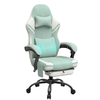 Chaise de jeu OEM économique pour usine, chaise d'ordinateur avec coussin massant pour les utilisateurs occasionnels à domicile