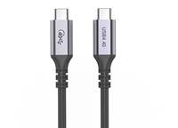 Cable Zowie USB4 a USB4/USB-C, 40Gbps, 240W, 8K 60Hz, 1M (6.6 pies), Tipo-C, Nylon, para Computadora, Laptop, IOS, Hub y Base de Conexión