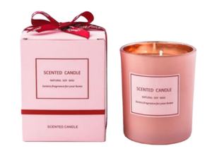 Lilin merah muda Aroma alami romantis lilin beraroma lilin kedelai kotak hadiah mewah label pribadi untuk pernikahan Natal wanita - Product Image 2