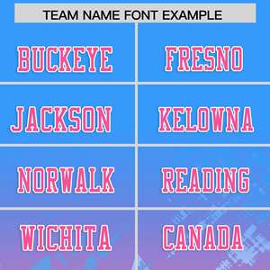 Maillot de football personnalisé bleu clair rose avec dégradé d'étoiles - Product Image 3