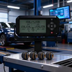 Sistema TPMS Universale con 4 Sensori Esterni per Camion, Identificazione Automatica delle Informazioni in Tempo Reale, Sostituisce il Sistema per Rimorchi - Product Image 1