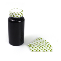 Manchon thermorétractable en PVC PET pré-découpé, étiquette imperméable pour l'emballage des bouchons de bouteilles en plastique
