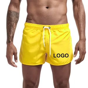 Shorts de praia vôlei personalizado, bermuda masculina de secagem rápida em cor sólida, roupas para natação xxl