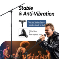 [Stock CN] Support de microphone sur pied en métal Accuracy Pro Audio MS139, moulé sur mesure, à friction accrue et capacité de charge élevée