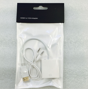 Gold Plated 1080P HDMI to VGA Adapter Cable Converter with 3.5mm Audio Cable Male to Female compliant cable - Product Image 6