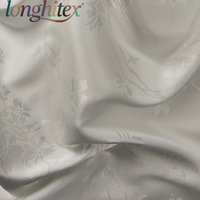 Longhitex Jacquard Satin élastique 58 pouces, motif imprimé, antistatique, 95% polyester, 5% élasthanne, poids moyen, vêtement pour filles/femmes