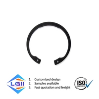LeGood Retaining Snap Ring Circlip Internal Ring DIN472 65Mn Material 8-9-10 Diameter Plated Black Finish Washers