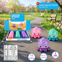 Figurine de calmar coulissant en plastique, jouet aquatique à bulles, cadeau pour enfants, objet de collection