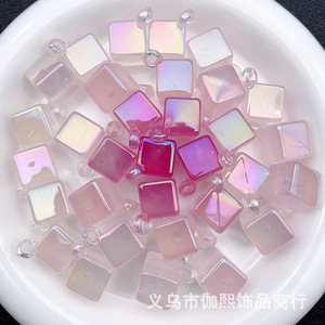 Perles rondes en résine plastique à changement de couleur ciel étoilé pour la fabrication de bracelets, accessoires de bijoux DIY - Product Image 4