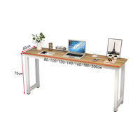 Bureau d'étude moderne, haute qualité, minimaliste, Table rectangulaire, mur, longue
