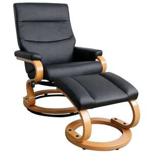 Venta de sillas reclinables Silla reclinable Base de madera giratoria Silla reclinable y otomana - Product Image 2