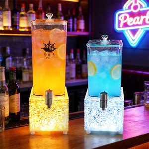 Distributeur de bière Pearl 3L, forme rectangulaire, éclairage LED, alimentation par prise, pour bar et fêtes - Product Image 4