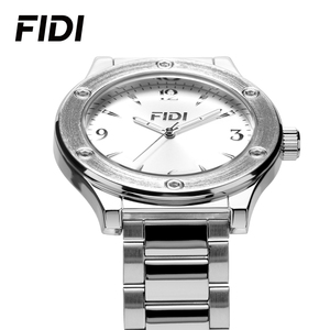 Reloj de Cuarzo FIDI para Hombre, Dorado y Plateado, con Correa de Acero Inoxidable, Casual, de Negocios, Clásico, con Esfera Simple, Resistente al Agua - Product Image 4