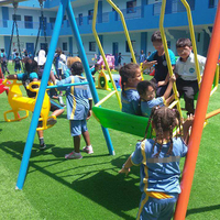 Équipement de terrain de jeu extérieur d'occasion Toboggan pour enfants d'âge préscolaire Ensemble de terrain de jeu pour les tout-petits Jardin d'enfants Utilisation du parc Fabriqué en Chine