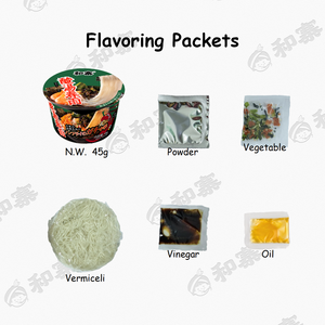 HeZhai Sour Soup Nouilles de vermicelles de patate douce instantanées, raffinées, à faible teneur en matières grasses, moelleuses, <span class=keywords><strong>mini</strong></span>-paquet pour le bureau et les voyages, prêtes en 5 minutes - Product Image 2