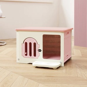 Saisonales kleines Hunde-und Katzen haus Komfortables und wasch bares Haustier nest im Freien mit festem Muster, wasserdicht und geschlossen - Product Image 5