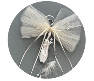 Al por mayor Llavero <span class=keywords><strong>de</strong></span> zapatilla <span class=keywords><strong>de</strong></span> <span class=keywords><strong>ballet</strong></span> <span class=keywords><strong>de</strong></span> satén con lazo <span class=keywords><strong>de</strong></span> tul, colgante para bolso, bonito regalo <span class=keywords><strong>de</strong></span> danza para niñas, accesorios - Product Image 4