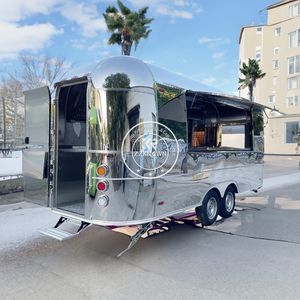 2025 Custom OEM Mobile Hot Dog Pizza Bbq Fast Food Trailer Large Mobile Burger Food Truck With Full <b>Kitchen</b> for Sale - Product Image 5