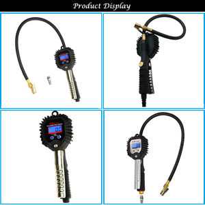 Acil Durum Pnömatik Aletleri 3'ü 1 Arada LCD Dijital Lastik Şişirme Göstergesi Oto Lastik Basınç Ölçer Aletleri - Product Image 5