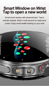 Reloj Inteligente S291 Personalizado de <span class=keywords><strong>Alta</strong></span> Gama con Pantalla AMOLED, 5-10 Días de Duración de la Batería, Presión Arterial, Oxígeno en Sangre, Electrocardiograma - Product Image 3