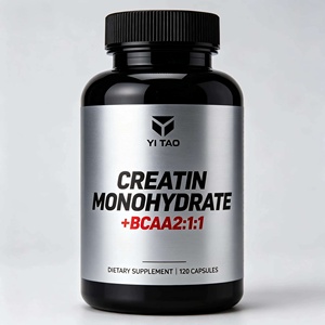 Creatina Monohidrato BCAA 2:1:1 en Cápsulas, Suplemento Dietético, 120 Cápsulas, Nutrición Deportiva OEM - Product Image 1