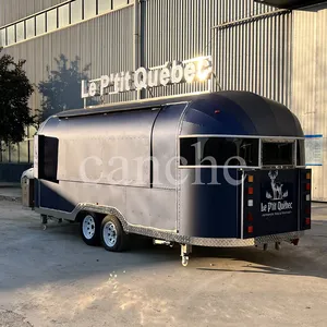 Carrito de Comida Rápida Profesional Móvil para Desayunos, Kiosco, Remolque de Comida Callejera - Product Image 1