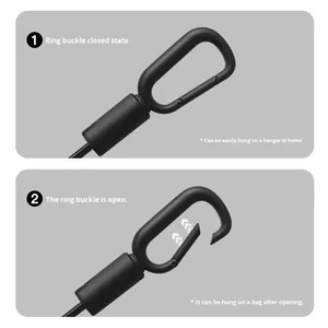Ring Buckle Hook Custom <b>Umbrella</b> Supplier Semi-Auto Open <b>Umbrella</b> Promotional Large Folding Men's Sun Rain <b>Umbrella</b> Wholesale - Product Image 2