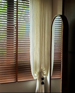 <span class=keywords><strong>Stores</strong></span> vénitiens en bois de noyer massif, <span class=keywords><strong>stores</strong></span> de fenêtre réglables sur mesure, revêtement de fenêtre intérieur - Product Image 4