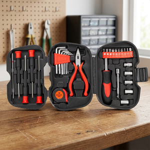 Hot Sale 31pcs Household DIY Repairing Tool <b>Set</b> Plastic Tool Kit with <b>Pliers</b> Screwdrivers Promotional Gift Tool Kit - Product Image 3