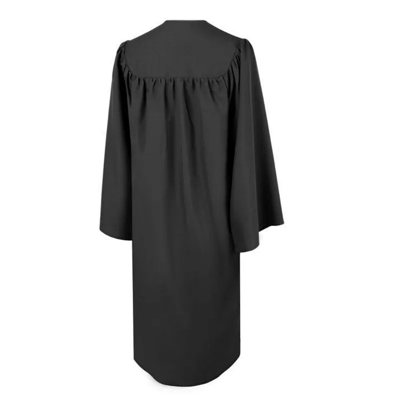 red graduation gown black adult university ceremony classic graduation caps and gowns School uniform Wholesale graduation gowns