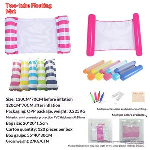 Flotador Inflable de PVC de <span class=keywords><strong>Dos</strong></span> Tubos con Rayas, Plegable, para <span class=keywords><strong>Piscina</strong></span>, Modelo YY-250110, Protección Ambiental, Transfronterizo - Product Image 2