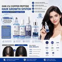 Hersteller Blaues Kupferpeptid GHK-Cu AHK-Cu Haarserum Salonqualität Kopfhautgesundheit Reduziert Haarbruch Haarwuchsserum OEM