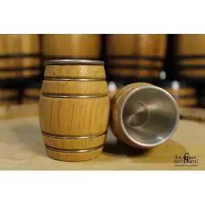 The Barrel House - Baril à liqueur en bois de 3 oz (0,09 L) avec intérieur en aluminium pour le service de spiritueux - Product Image 2