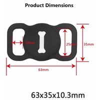 Étui en Silicone avec Logo personnalisé pour porte-étiquette de protection pour collier de chien et chat