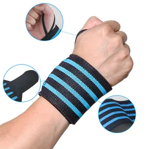 Custom Sports Elastic Stretchy Weight Lifting Wrist Support Wrap Band Gym Strap Wrist wraps