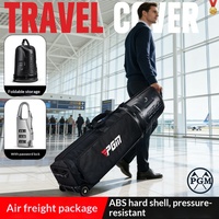 Valise de transport rigide PGM Golf unisexe avec roulettes pour bagages de classe avion, housse de protection en polyester pour le golf
