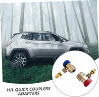 Haute qualité R134a raccords rapides connecteur de tuyau adaptateurs en laiton réglables outils de réfrigération pour la climatisation de voiture 2 pièces
