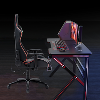 Chaise de jeu inclinable à DEL Chaise et table de jeu inclinables à gravité zéro Chaises de jeu Table et chaise de jeu à DEL