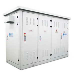 สามเฟส60kVA ประเภทกล่องวงจรเรียงกระแสหม้อแปลงขนาดกะทัดรัด380V สถานีย่อยสำเร็จรูปพร้อม UPS