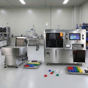 Machine <span class=keywords><strong>de</strong></span> marquage laser UV à alimentation automatique <span class=keywords><strong>de</strong></span> bouchons <span class=keywords><strong>de</strong></span> bouteilles avec autofocus, nouvelle intégration <span class=keywords><strong>de</strong></span> collecte <span class=keywords><strong>de</strong></span> données et d'inspection, anti-contrefaçon - Product Image 5