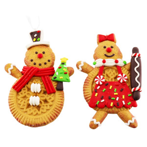 Adornos de Hombre de Jengibre para Decoración de Árboles de Navidad, Colgantes de Hombre de Jengibre, Adornos para Árboles de Navidad, Decoraciones Navideñas - Product Image 2
