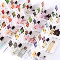 Caja de Muestras de Perfume con Logotipo Personalizado, Mini Botellas de Vidrio Vacías para Perfume en Aerosol, Caja de Prueba de 2 ml con Botella de Perfume