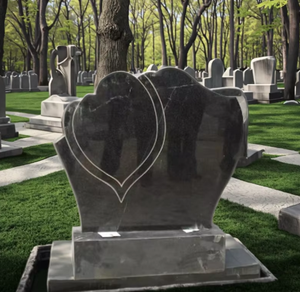 Dalle de <span class=keywords><strong>marbre</strong></span> noir Pierres tombales en granit sculpté de style européen <span class=keywords><strong>pour</strong></span> une utilisation au cimetière-Pierres tombales funéraires élégantes et amusantes - Product Image 1