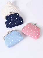 Dompet Mini Polkadot Terbaru Zero Portable Wallet 3 Inci Souvenir Logam Hadiah Dompet Lipstik Tempat Koin Multifungsi Tas Uang Receh Kecil