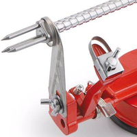 Handmatige aluminiumlegering & roestvrijstalen appel schiller, snijder, ontpitter met zuignap, multifunctioneel keukengereedschap, duurzaam en draagbaar