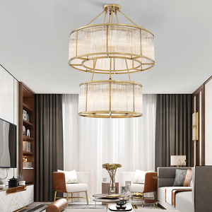 Nordique post-moderne chinois minimaliste vente moderne lumineux hôtel or salon maison verre intérieur lumières LED lustres <span class=keywords><strong>stylo</strong></span> - Product Image 3
