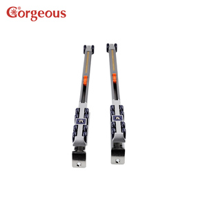 Thép không gỉ hiện đại đôi mềm treo đóng cửa van điều tiết trượt tủ quần áo cửa con lăn bánh xe - Product Image 4