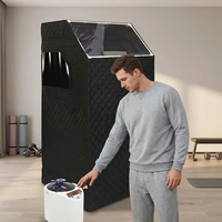 Cabine de sauna vapeur et hammam pour usage domestique, spa complet pour 1 personne, moderne, électrique, portable, pour appartement