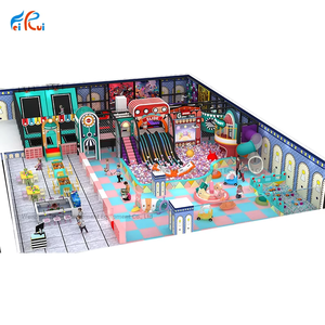 Fournisseurs chinois de premier plan, aire de jeux intérieure multifonctionnelle pour enfants, équipement de parc d'attractions commercial avec marquage CE, trampoline - Product Image 3