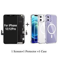 Écran OLED GX pour iPhone X XR XS 11 12 13 14 15 Pro Max – Remplacement d'écran LCD de téléphone portable, numériseur, écran mobile